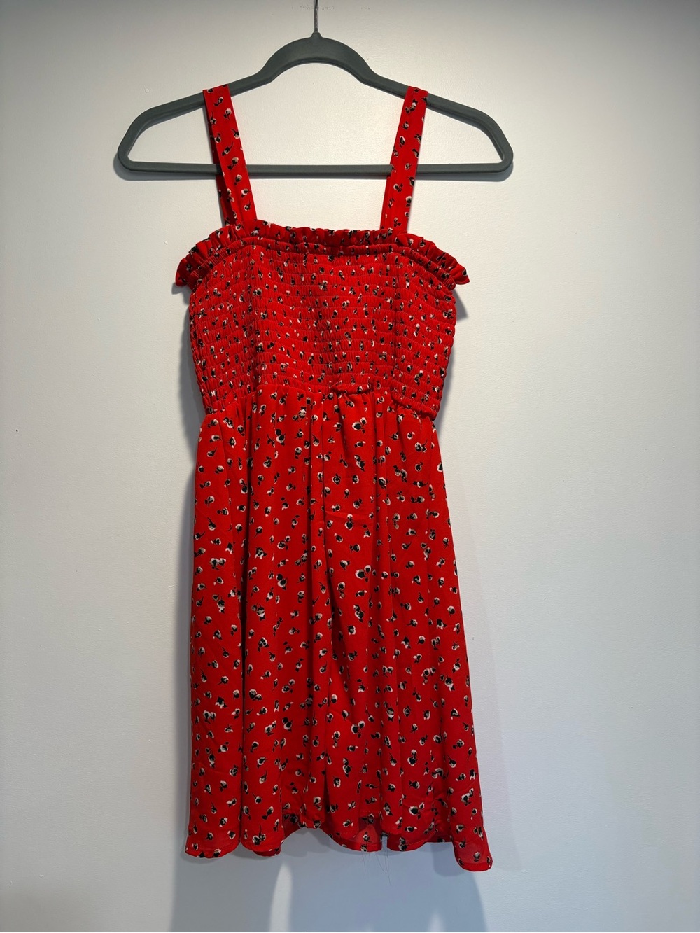 Red Sundress with Button Front - Picture 2 of 3
